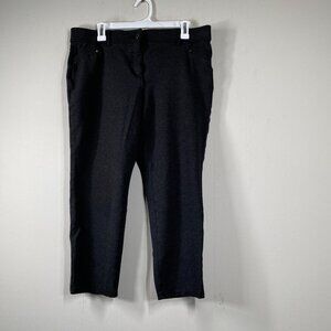 Style & Co. Dress Pants Women's 14 Mid Rise Black Office Business